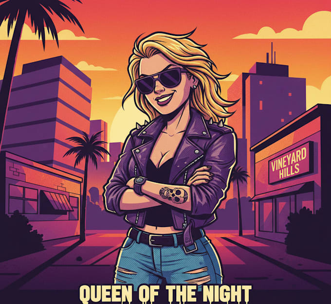 Gta Vector Character Draw gta style vector cartoon portrait by Michchinso | Fiverr