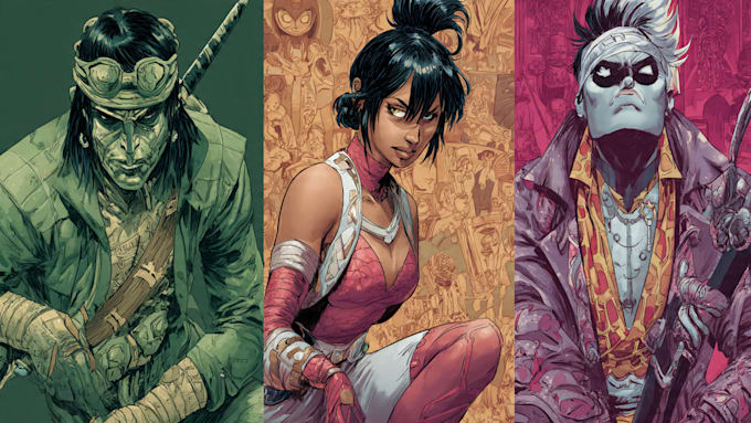 design characters and comic books