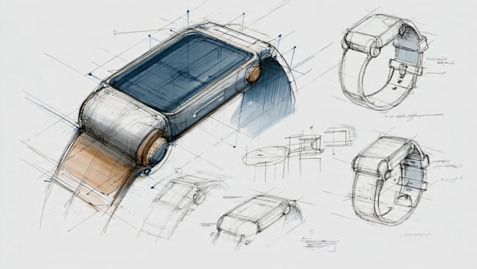 sketch a product design idea