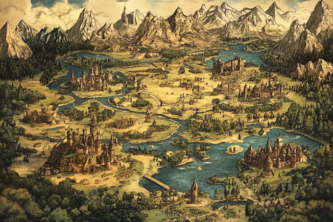 do fantasy city map