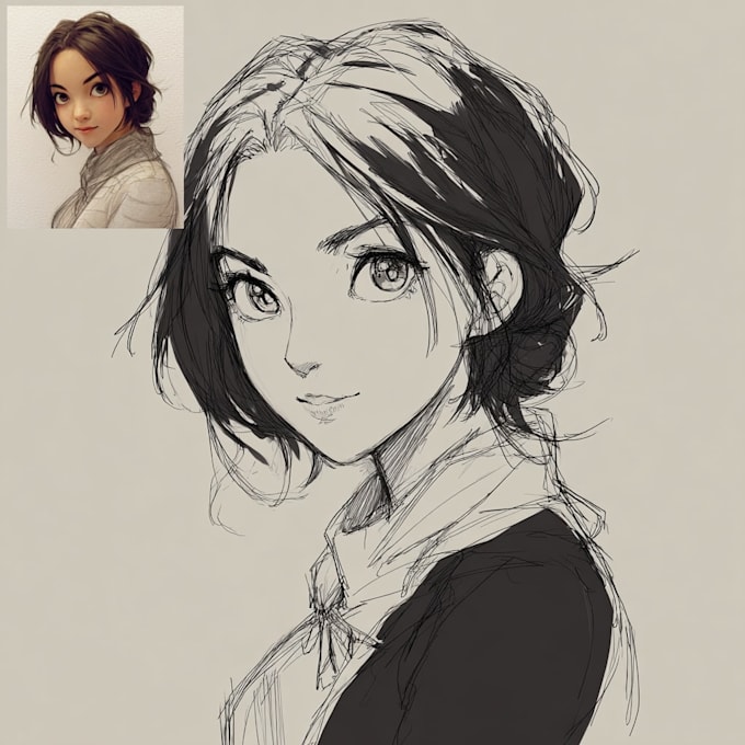 Make anime drawing with anime art style character by Azschagne | Fiverr