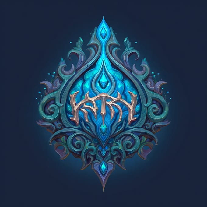 design hand paint fantasy logo