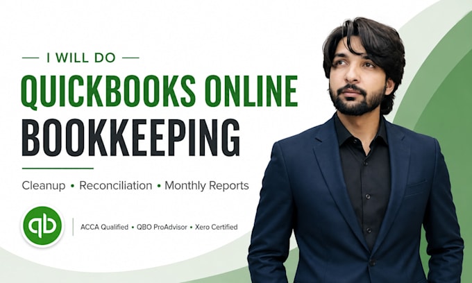 do bookkeeping in quickbooks online, setup and clean up