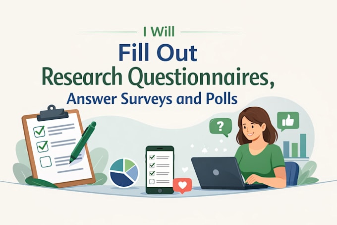 fill out research questionnaires, answer surveys and polls