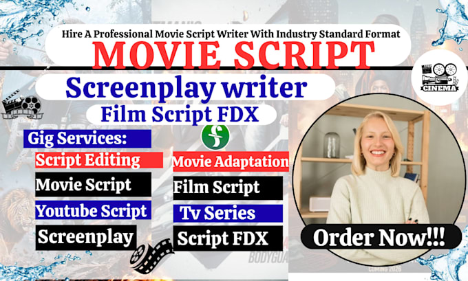 write movie script screenplay film script screenwriting comedy script stage play