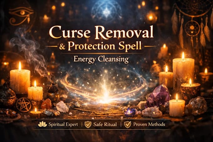 remove curse, hex, black magic and cast a protection spell