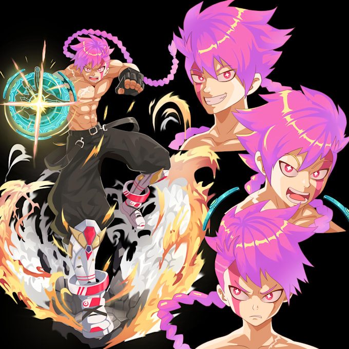 draw character design or sheet