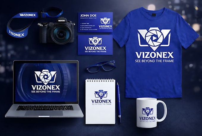 create drone photography and camera logo