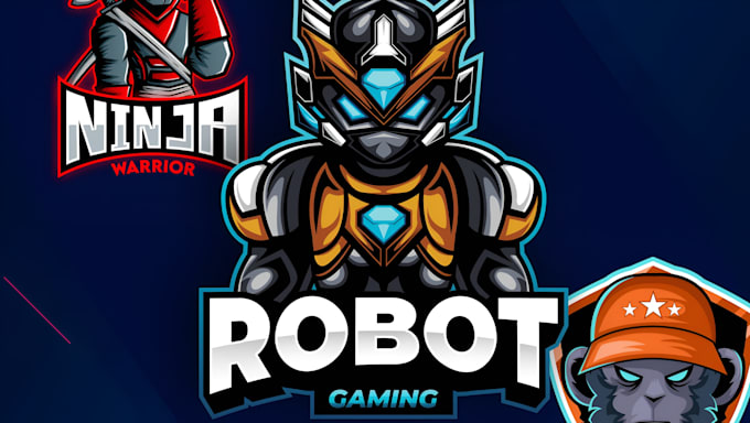 do mascot logo, spartan, knight, monkey, ninja, gorilla