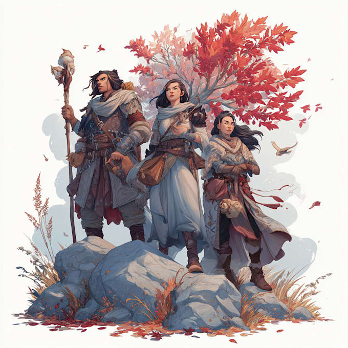 dnd character art and dnd character art