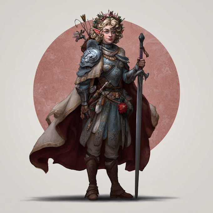fantasy dnd character illustration
