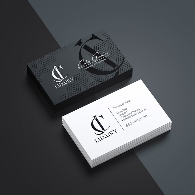 design professional modern business card