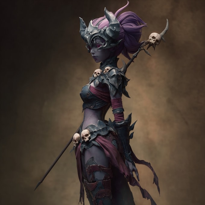draw horror and dark fantasy illustrations