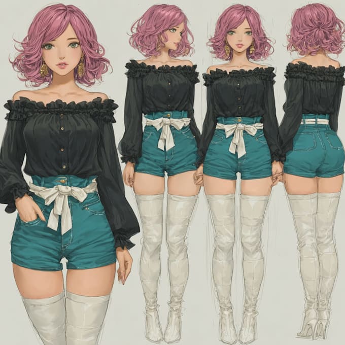 make design visual novel manga character