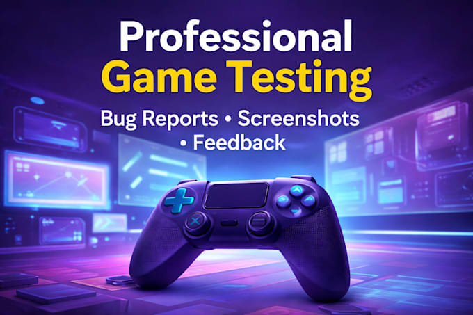 test your game and find bugs on android or PC