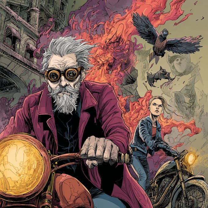 comic book illustration with comic book illustrator