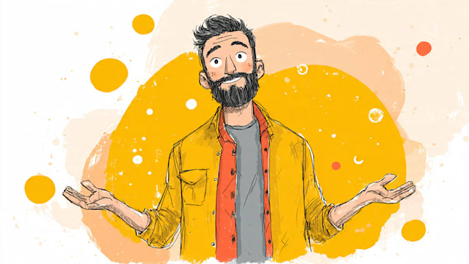 draw doodle illustrations for website, ui, and icons