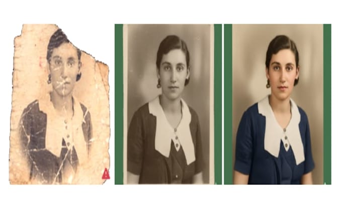 photo restoration and coloring using digital graphics and ai programs