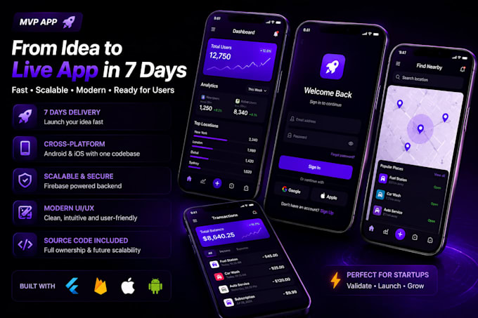 build your mvp web app or mobile app for startup launch