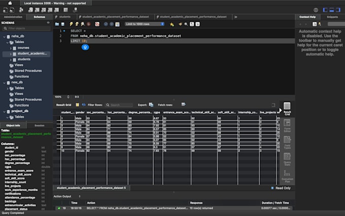 write sql queries and analyze your database professionally