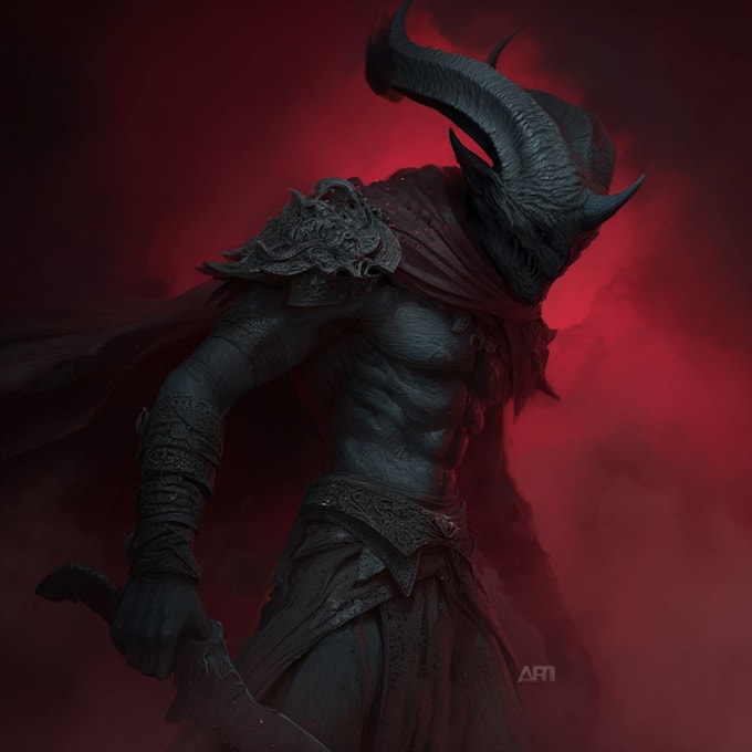 draw horror and dark fantasy illustrations