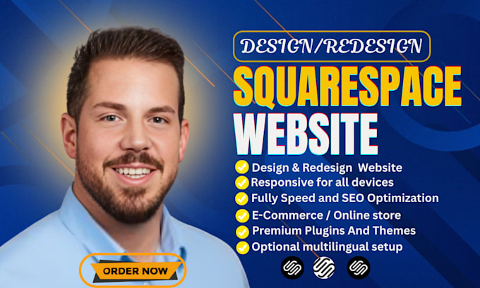 build squarespace website design and redesign, squarespace website development
