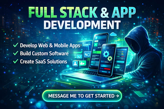 do website development as full stack web developer, front end, backend developer