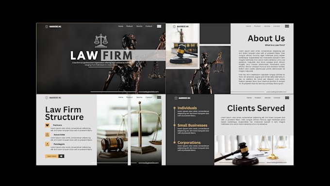 design professional lawyer, attorney and law firm website