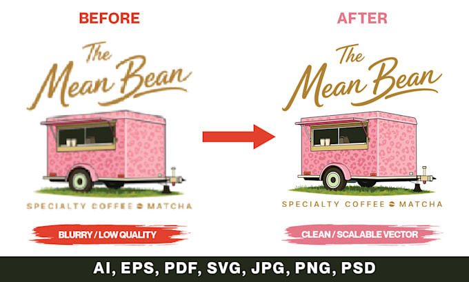 recreate logo in vector using adobe illustrator