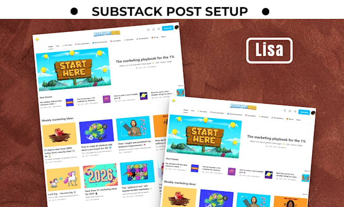 setup substack account substack newsletter design substack post substack setup