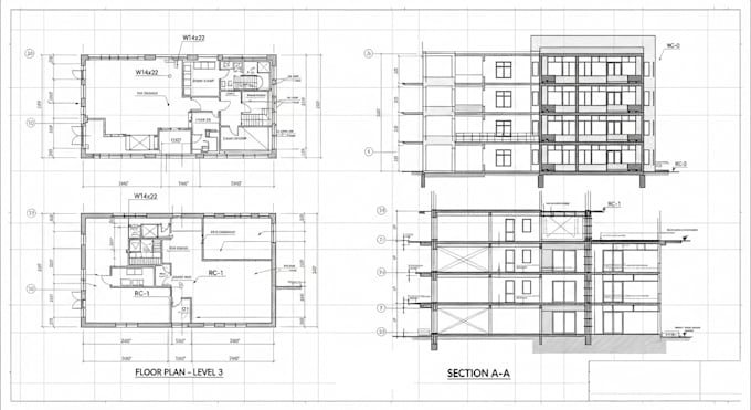 draw architectural and structural shop drawings