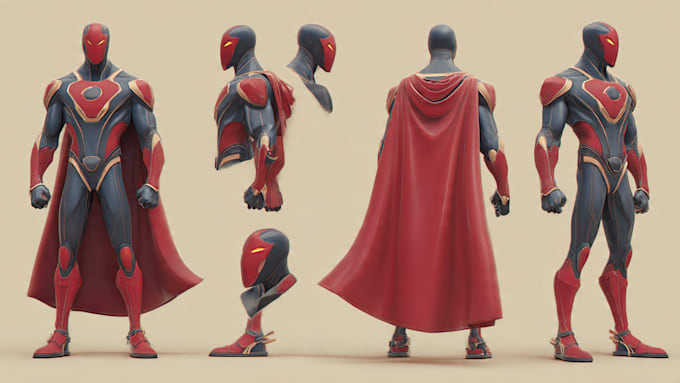 make a superhero character