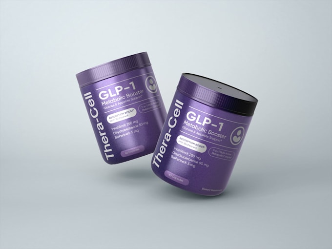 create minimalist supplements and cosmetic packaging design