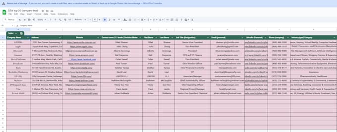 provide targeted b2b leads, linkedin leads, and  email list