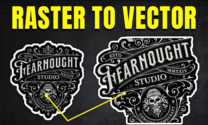 do manual vector tracing, replicate logo to vector, image to vector for you