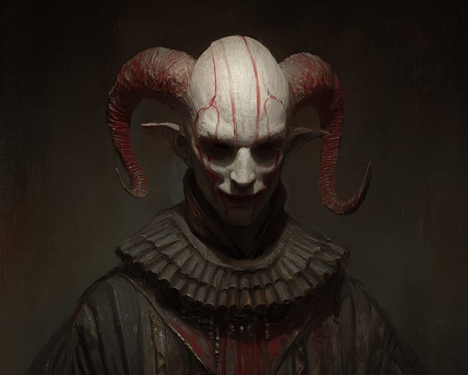 draw fantasy horror art and horror character art