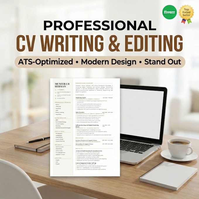 create professional CV and cover letters