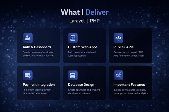 develop custom and secure laravel website