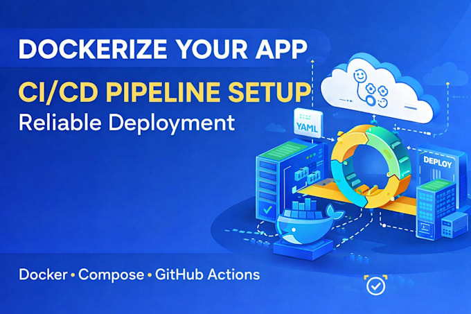 docker the application and set up ci cd pipeline