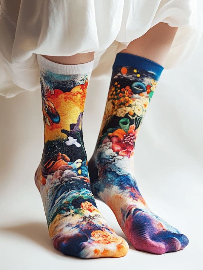 design custom and unique socks design