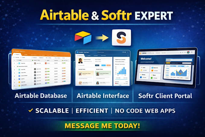 airtable database airtable interface airtable interface softr client portal