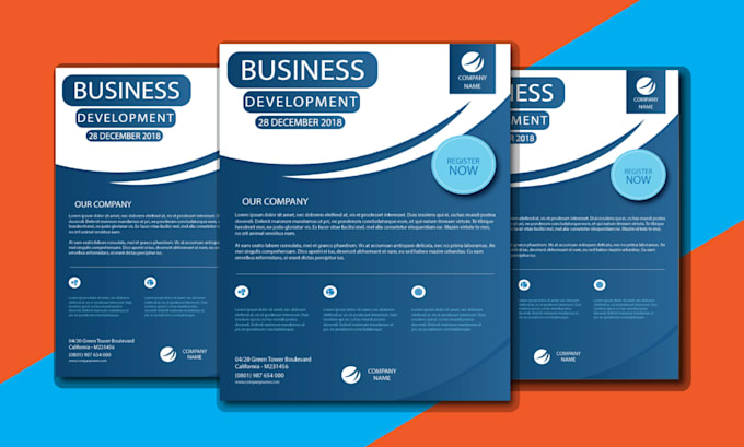 design a professional flyer for your business or event