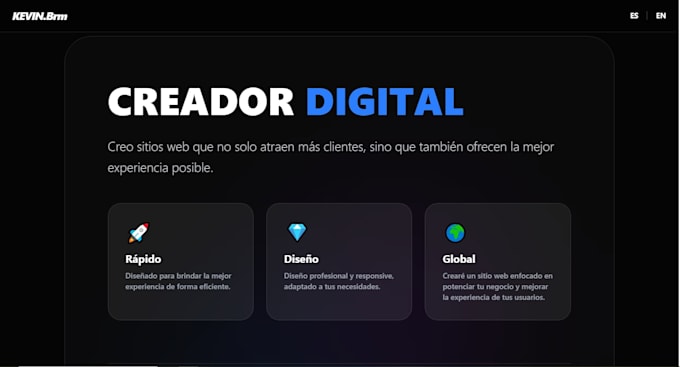 a very simple yet effective personal website