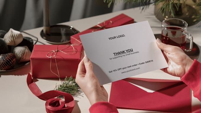 design a thank you card or product insert for amazon ebay