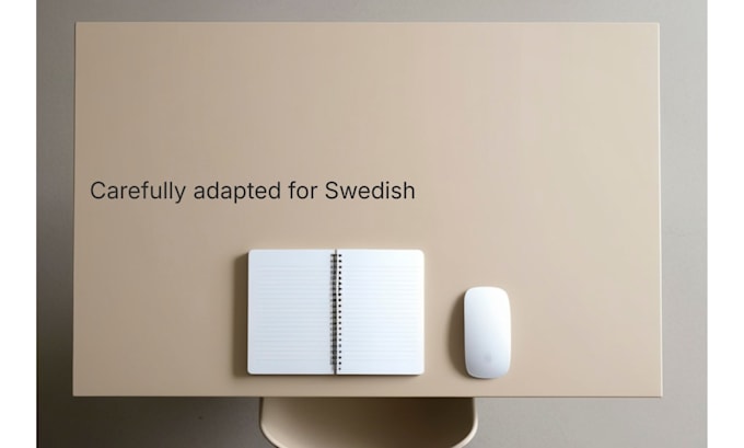 localize and edit content into native swedish