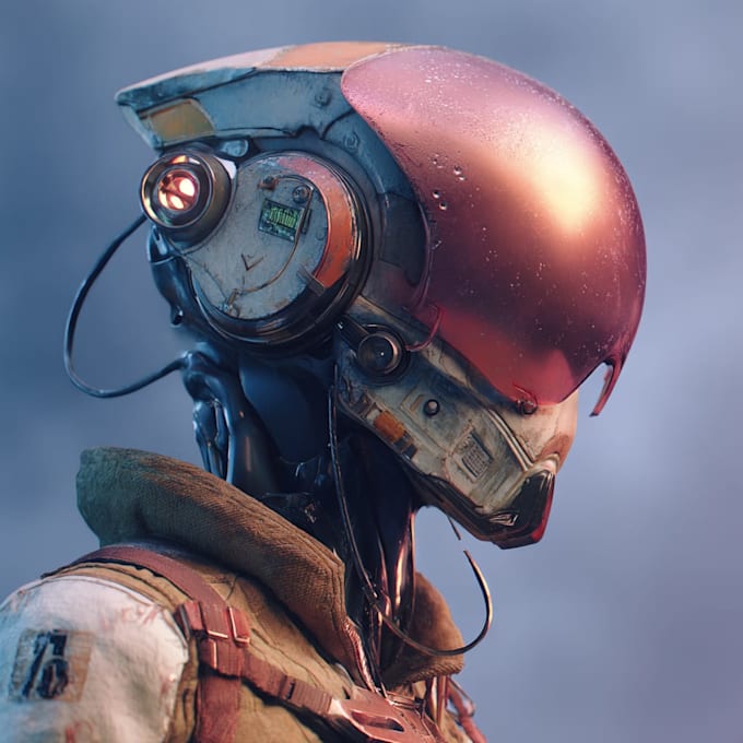 sci fi character illustration or sci fi character