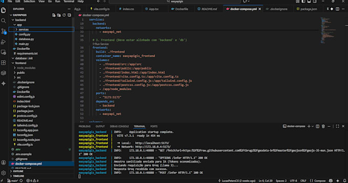 develop a professional rest API or backend system