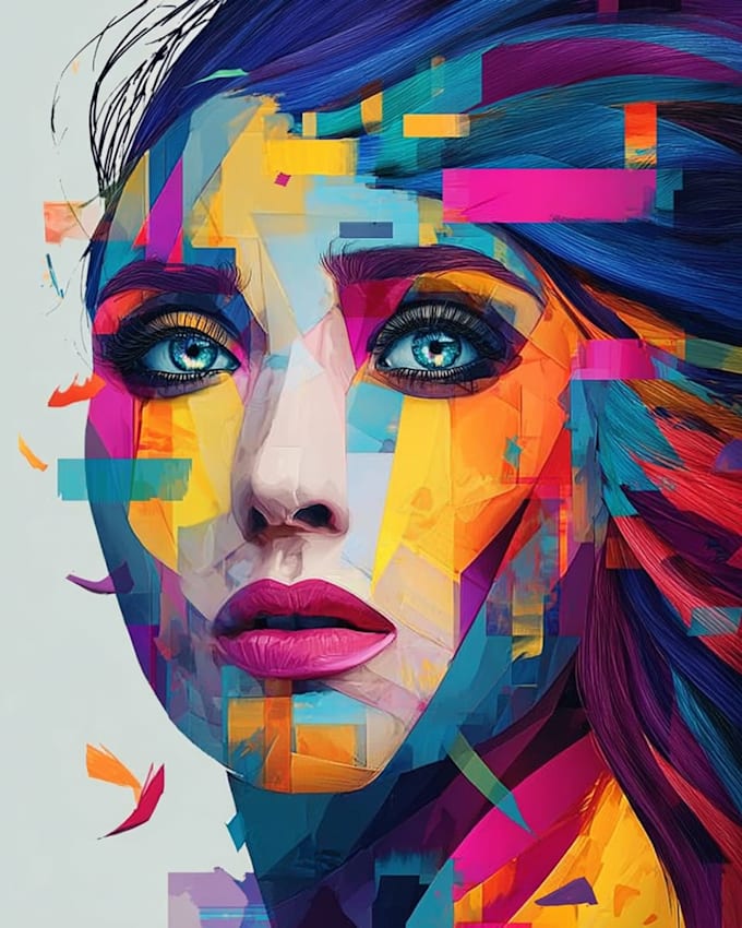 design expressive abstract art illustrations