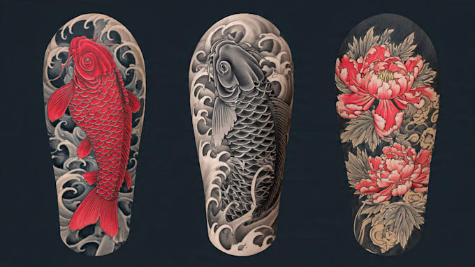 draw amazing japanese oriental tattoo