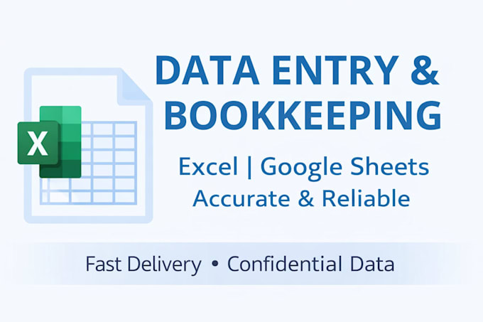 do bookkeeping, accounting, bank reconciliation and final reports